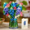 Pop-Up Flower Bouquet Blue Bonnets - Image 2