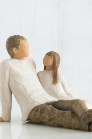 Father And Daughter Figurine