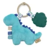 Plush Blue Dino With Silicone Teether - Image 2