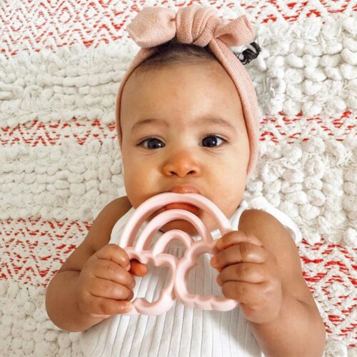 Chew Crew Rainbow Silicone Teether - Image 2