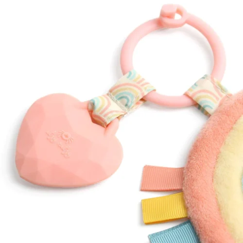 Rainbow Plush Pal with Silicone Teether - Image 2