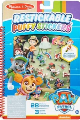 0000772332583 PAW Patrol Jungle Restickable Puffy Stickers