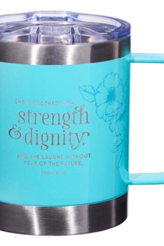 1220000137844 Strength And Dignity Camp Style Stainless Steel Proverbs 31:25