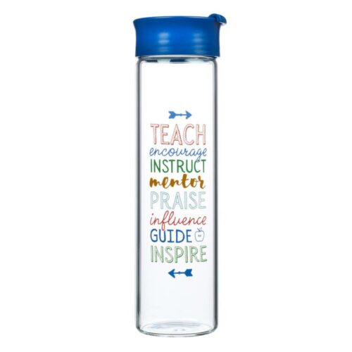 6006937138650 Great Teacher Glass Water Bottle