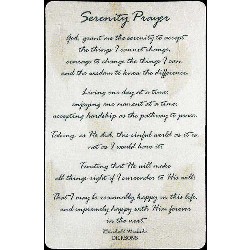 603799138802 Serenity Prayer Pocket Card