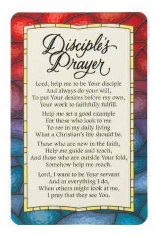 603799223942 Disciples Prayer Pocket Card