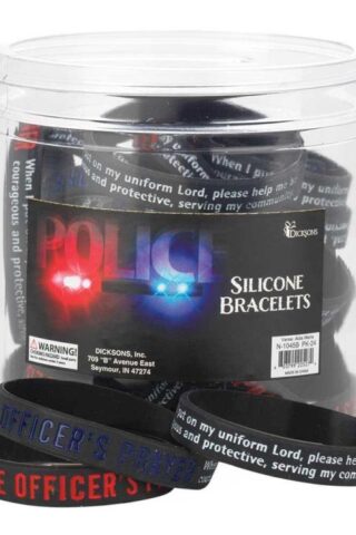 603799225274 Police Officers Prayer Silicone (Bracelet/Wristband)