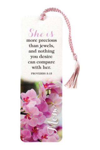 603799296106 She Is More Precious Tassel Bookmark