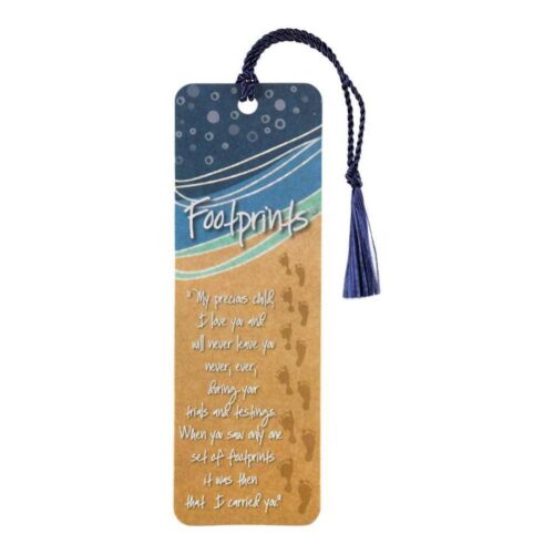 603799339605 Footprints Tassel Bookmark