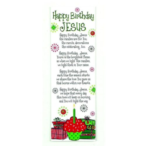 603799520249 Happy Birthday Jesus Bookmarks