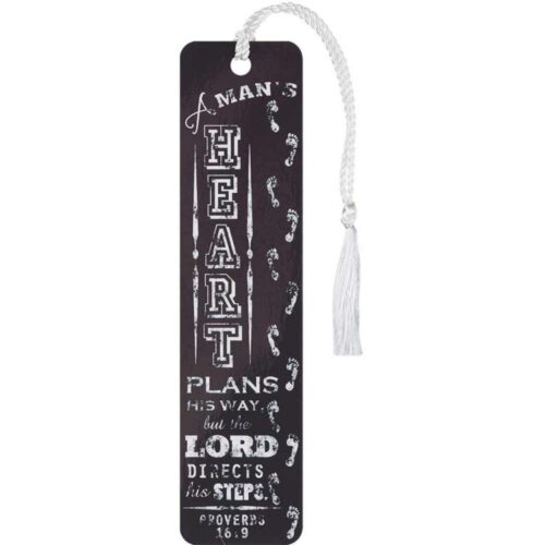 603799530804 Mans Heart Tassel Bookmark