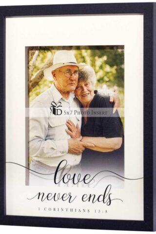 603799546041 Love Never Ends Photo Frame