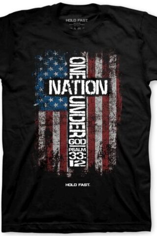 612978569320 Hold Fast One Nation Under God (Large T-Shirt)