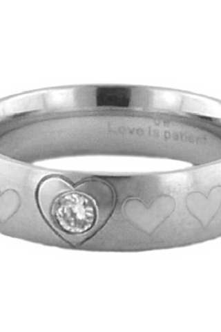 651263016828 Heart With Stone (Size Size 8 Ring)