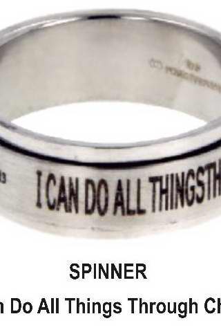 651263017207 I Can Do All Things Spinner (Size 7 Ring)