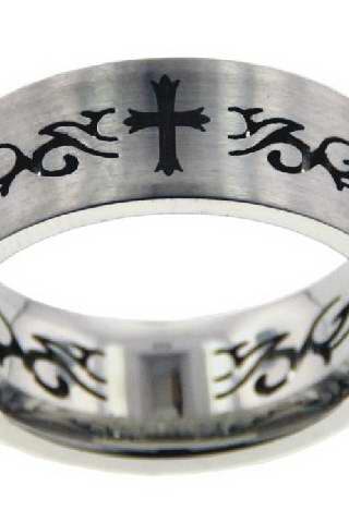 651263020191 Eroded Cross (Size 9 Ring)
