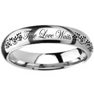 651263023321 True Love Waits Flowers (Size 8 Ring)