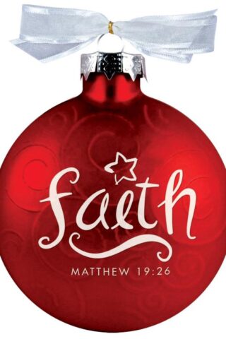 667665127642 Faith Swirl Glass Ball (Ornament)
