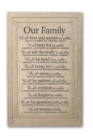 667665450238 Our Family (Plaque)