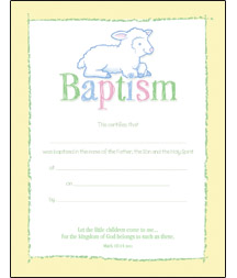 730817332383 Baby Baptism Certificate