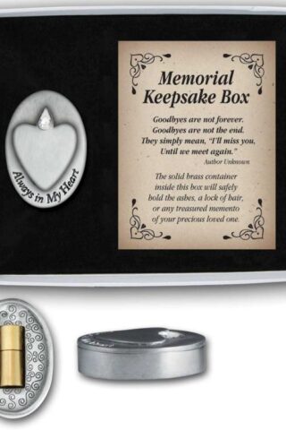 785525257466 Always In My Heart Memorial Box With Ashes Holder