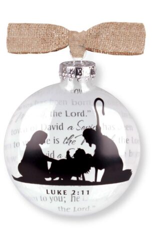 667665126560 Holy Family Nativity Glass Ball (Ornament)