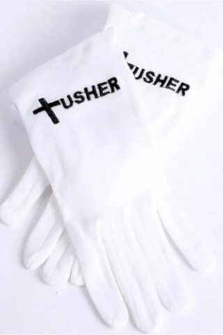 788200504251 Usher Gloves With Black Cross