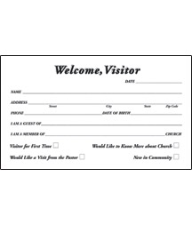 730817208039 Welcome Visitor Pew Cards