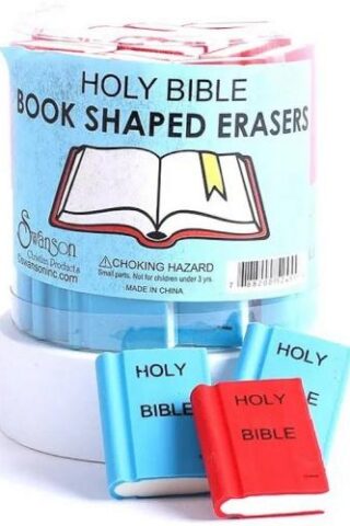 788200524556 Holy Bible Book Shaped Eraser Pack Of 36