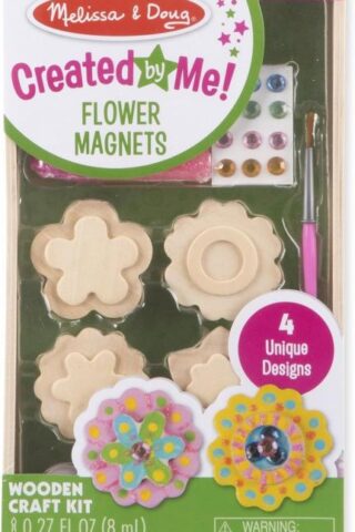 000772095822 Created By Me Flower Magnets Wooden Craft Kit
