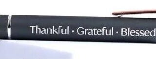 788200482719 Soft Touch Gift Pen Thankful Grateful Blessed