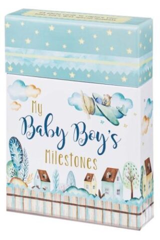 6006937147447 My Baby Boys Milestones Card Box