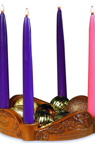 095177561331 Glory To God Advent Wreath Candleholder