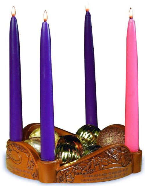 095177561331 Glory To God Advent Wreath Candleholder