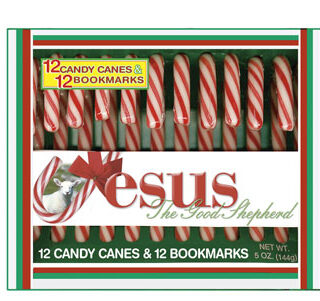 641520088934 Candy Canes With Jesus Bookmarks