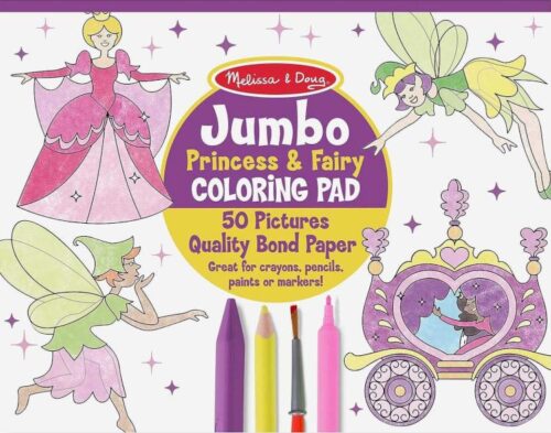 0000772042635 Jumbo Princess And Fairy Coloring Pad