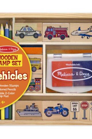 000772024099 Vehicles Wooden Stamp Set