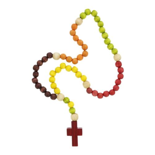 089945321203 Wood Beaded Childrens Rosary (Large)