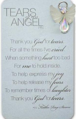 089945344356 Thank You God For Tears Angel