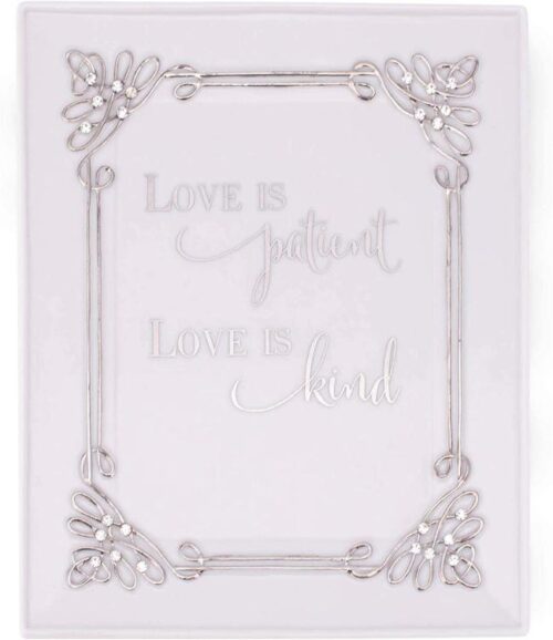 089945609851 Love Is Patient (Plaque)