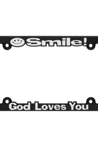 603799017831 Smile God Loves You License Frame