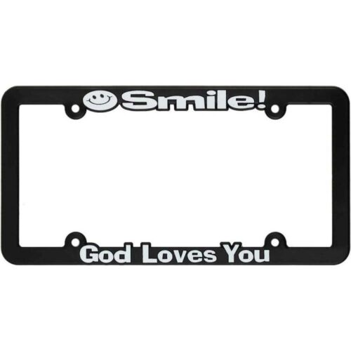 603799017831 Smile God Loves You License Frame