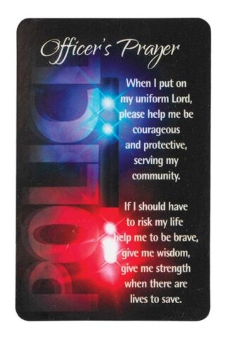 603799223928 Police Officers Prayer Pocket Card