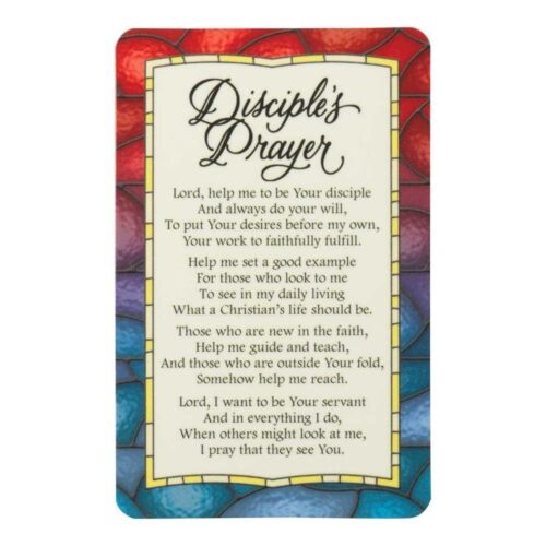 603799223942 Disciples Prayer Pocket Card