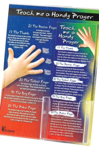 603799291156 Teach Me A Handy Prayer Bookmark