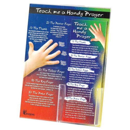 603799291156 Teach Me A Handy Prayer Bookmark