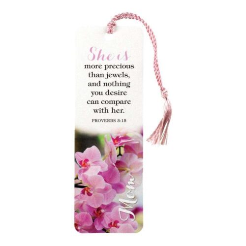 603799296106 She Is More Precious Tassel Bookmark