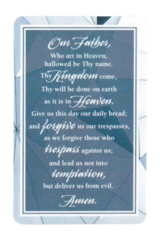 603799321754 Catholic The Lords Prayer Pocket Card