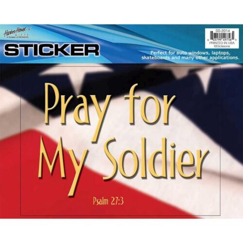 603799497565 Pray For My Soldier Window Sticker (Bumper Sticker)