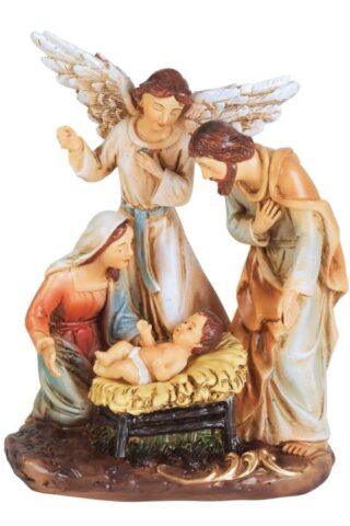 603799533676 Holy Family With Angel (Figurine)